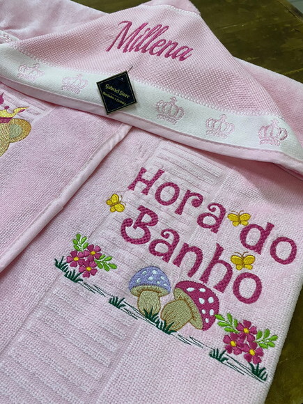 Toalha de Banho com Capuz Menina