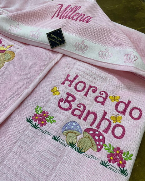 Toalha de Banho com Capuz Menina