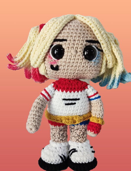 Amigurumi Articulável Arlequina