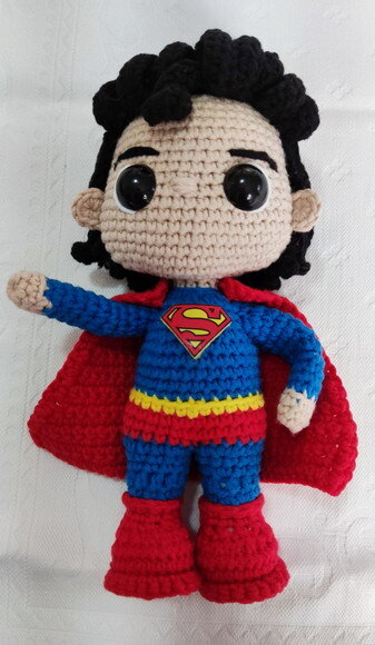 Amigurumi Articulável Super Homem