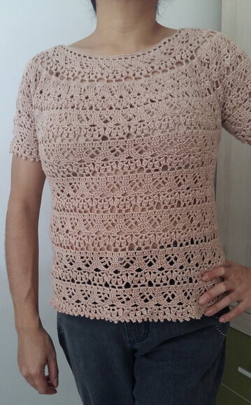 Blusa em Crochê Plus Size Brisa