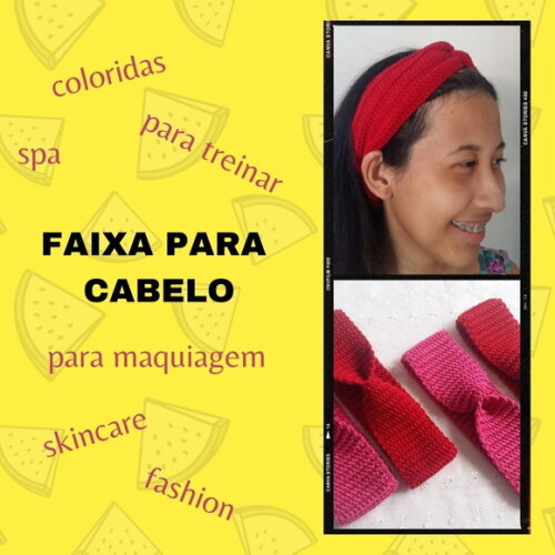 Faixa para cabelo/ Turbante de crochê