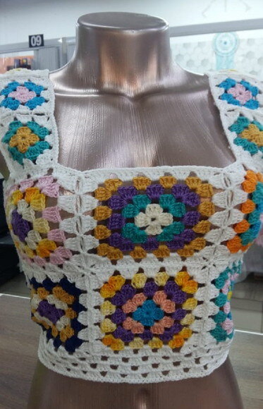 Cropped de Crochê Sophia