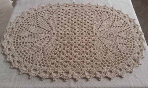Tapete de Crochê Oval Liz