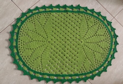 Tapete de Crochê Oval Liz