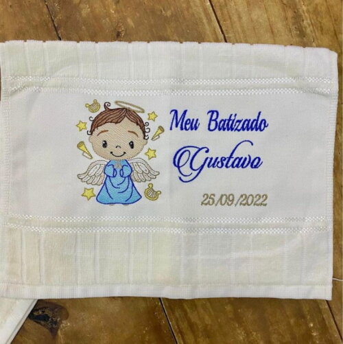 Toalha Batizado Menino