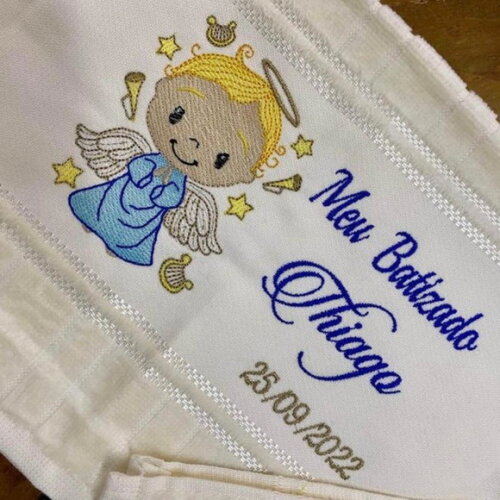 Toalha Batizado Menino