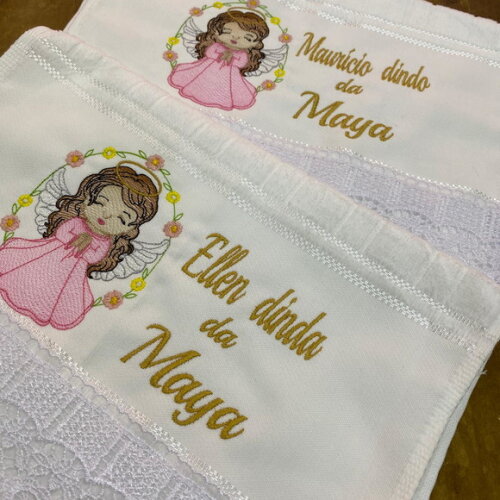 Toalha Batizado Menina