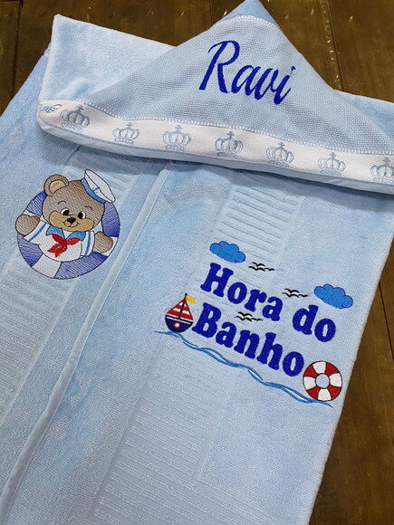 Toalha de Banho com Capuz Menino
