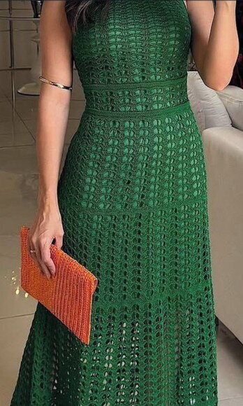 Vestido de Croche Midi