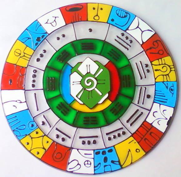 Calendário Maia em Vidro de 20cm