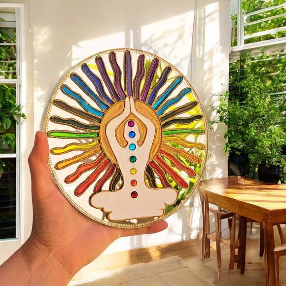 Espelho 7 Chakras de 20cm