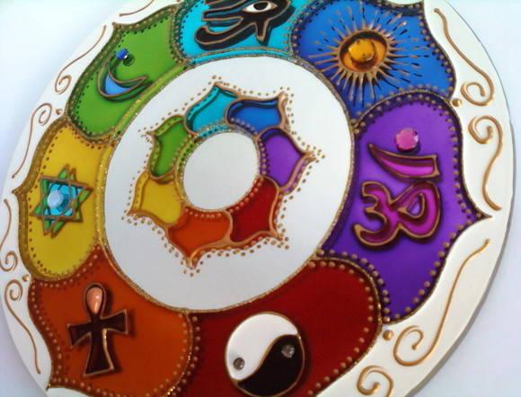 Espelho 7 Amuletos 20cm