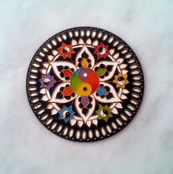 Espelho Decorado Yin Yang 20cm