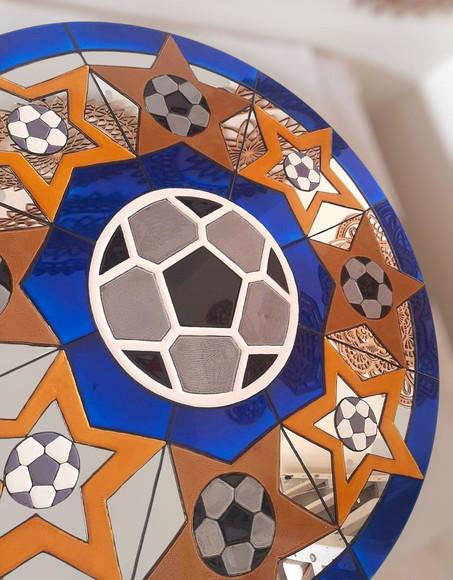Espelho Decorativo Bola de Futebol 60cm