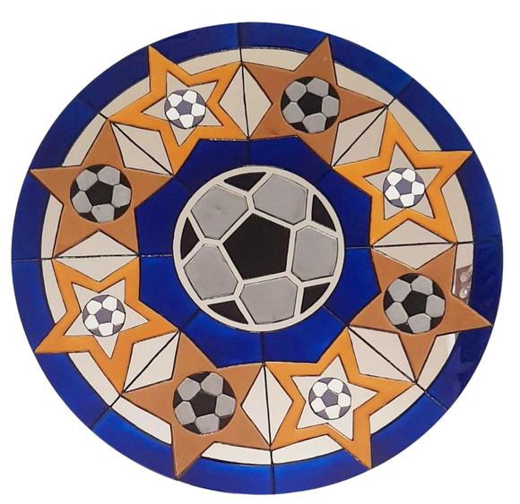 Espelho Decorativo Bola de Futebol 60cm