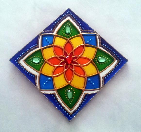 Espelho Mandala 12x12 de Parede