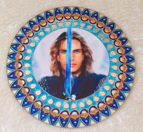 Espelho Mandala Arcanjo Miguel 50cm