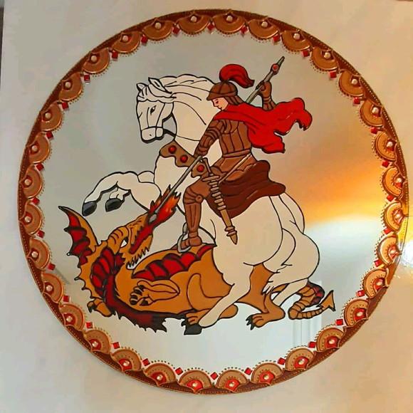 Espelho Mandala de São Jorge 50cm