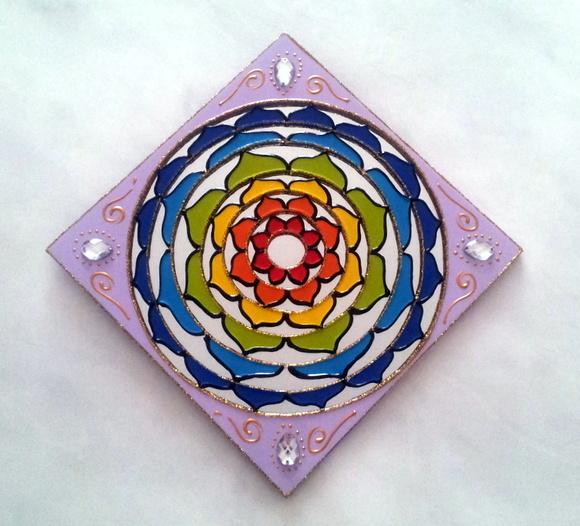 Espelho Mandala Expansão 15x15cm -parede