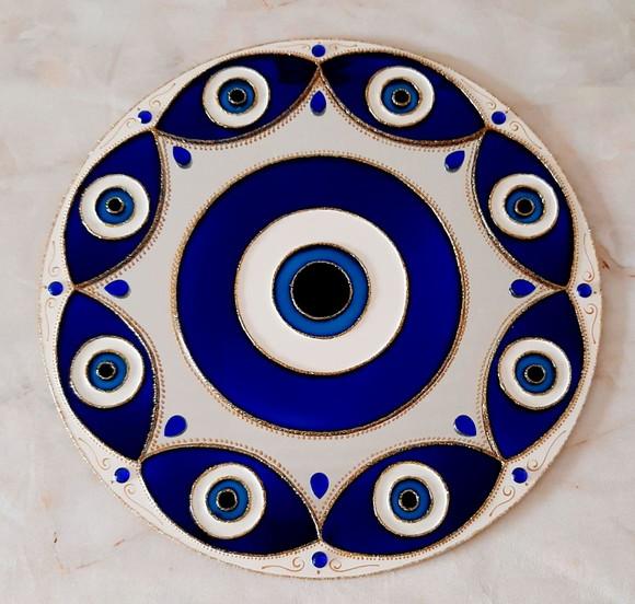 Espelho Mandala Olho Grego 30cm