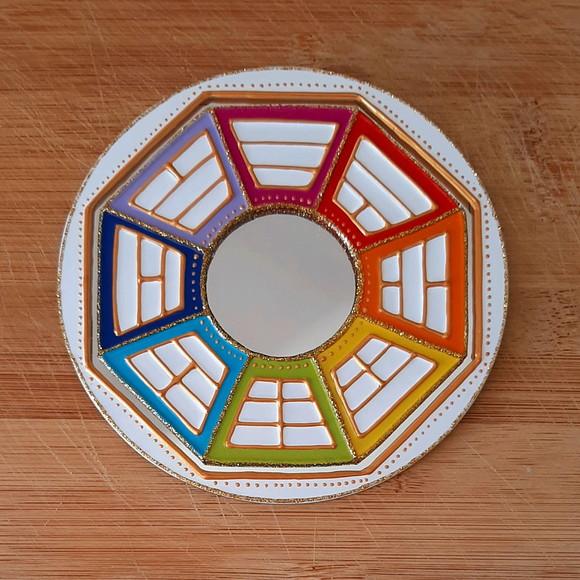 Espelho para Porta Baguá Branco 12cm