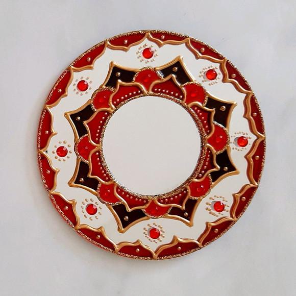 Espelho Vermelho para Porta 12cm