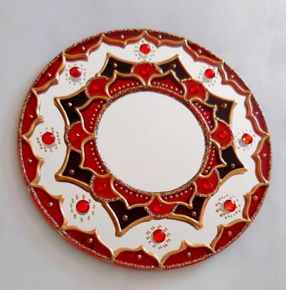 Espelho Vermelho para Porta 12cm