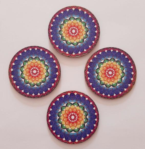 Imã de Geladeira Mandala 7cm Brindes e Lembrancinhas