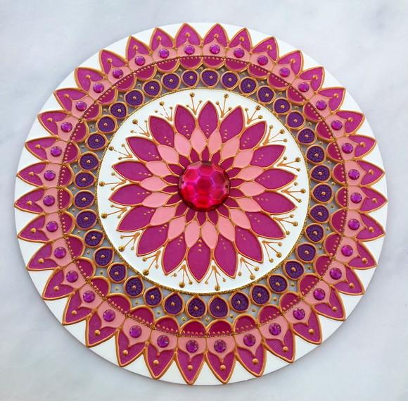KIT Mandalas em vidro 40cm (de parede)