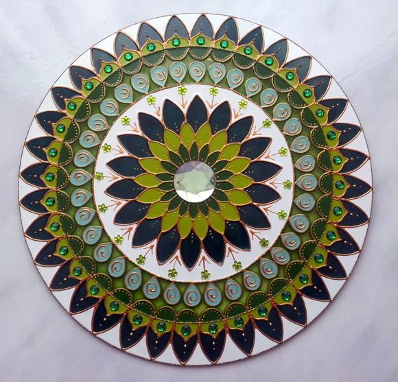 KIT Mandalas em vidro 40cm (de parede)
