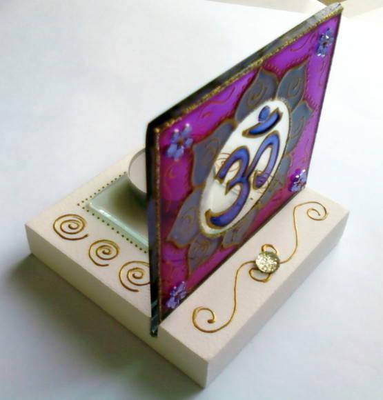Luminária Vitral Om