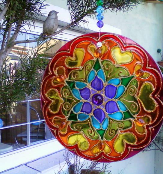 Mandala 7 Cores 15cm Modelo 1