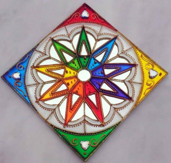 Mandala 9 Raios 15cm