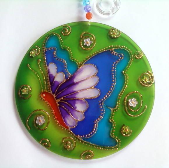 Mandala Borboleta 15cm