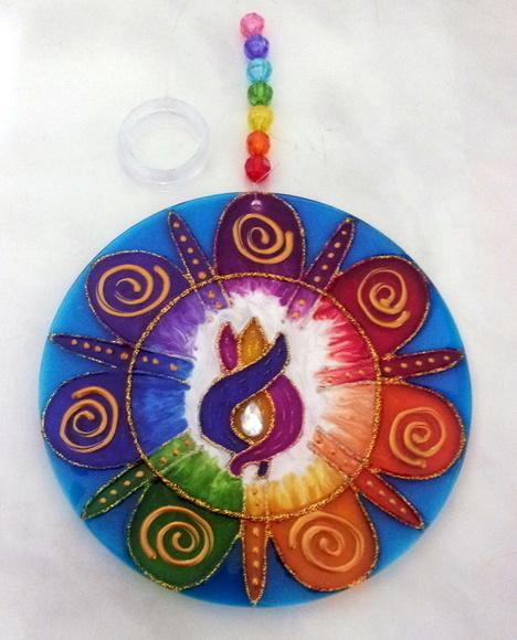 Mandala Chama Trina com Pétalas 12cm