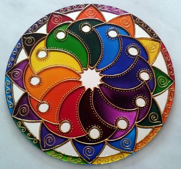 Mandala Cores em Movimento 30cm Modelo 2