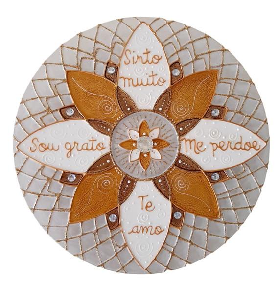 Mandala Decorativa Quadro Ho'oponopono 20cm