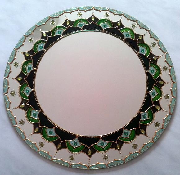 Mandala Decorativa Verde 30cm