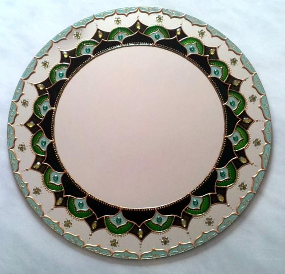 Mandala Decorativa Verde 30cm