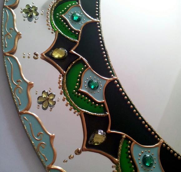 Mandala Decorativa Verde 30cm