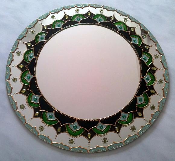 Mandala Decorativa Verde 30cm