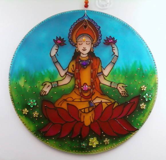 Mandala Deusa da Prosperidade 25cm