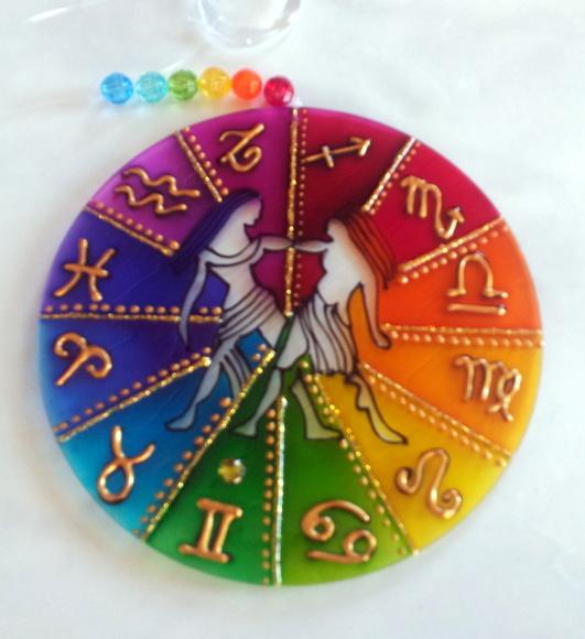 Mandala do Signo de Gêmeos 12cm