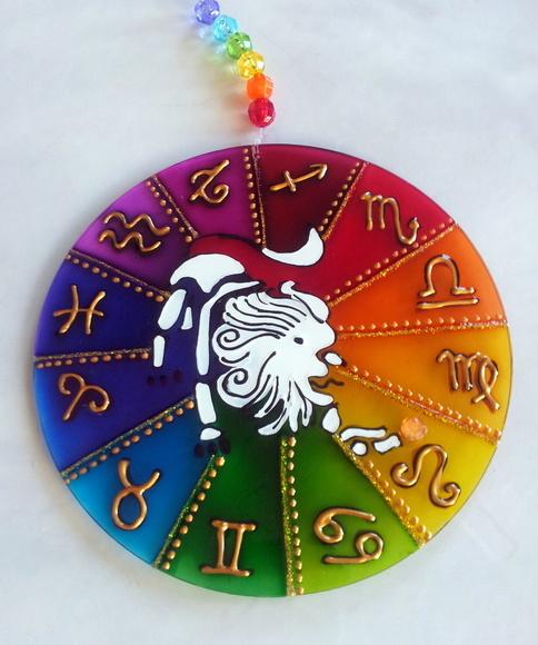 Mandala do Signo de Leão 12cm