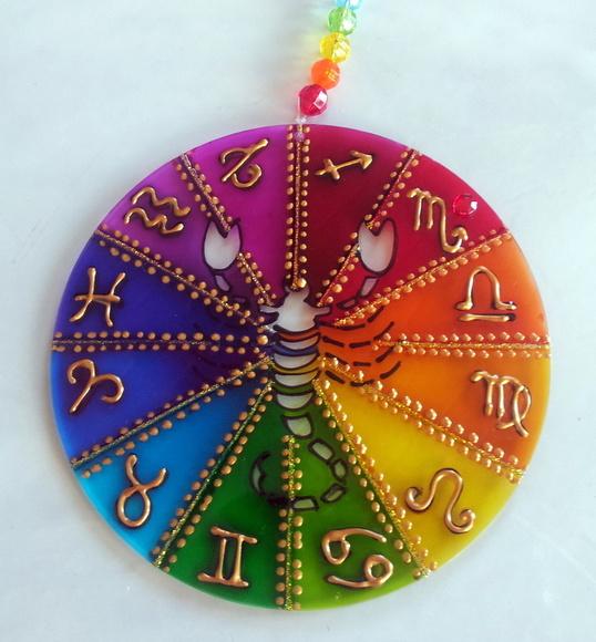 Mandala do Signo de Escorpião 12cm