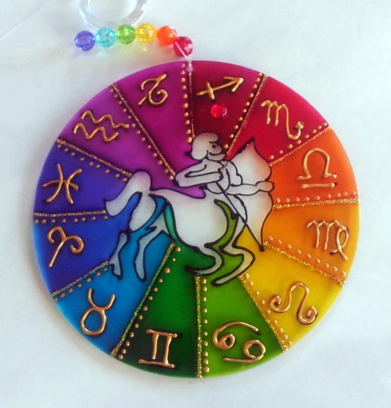 Mandala do Signo de Sagitário 12cm