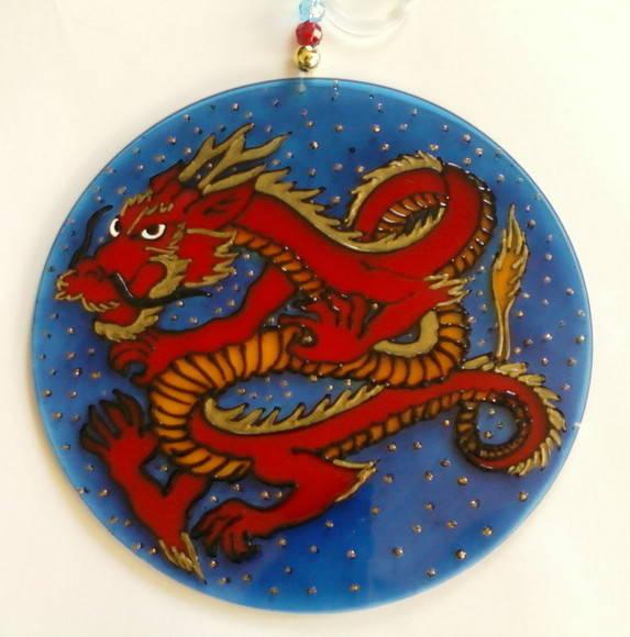 Mandala Dragão Chinês 15cm