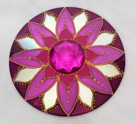 Mandala em CD Pink