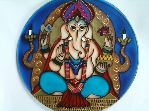 Mandala Ganesha 20cm de Parede